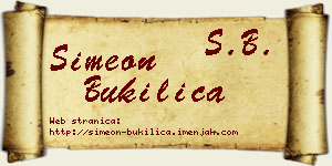 Simeon Bukilica vizit kartica